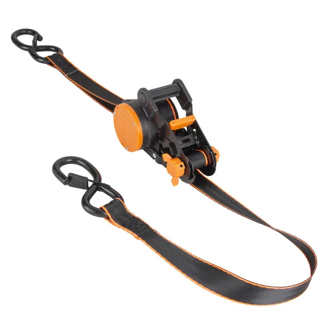 43557 – HAMPTON PROD Tie Down Strap, Cargo Tie Down 10 Foot Length x 1 Inch Width 500 Pound Load Capacity 1500 Pound ...